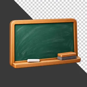 File PNG - Bảng đen phấn trắng và giẻ lau học tập 20 tháng 11   