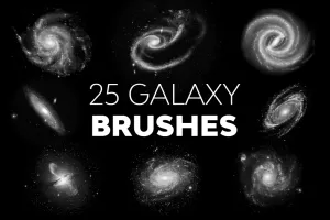 Bộ Brush 15 hiệu ứng thiên hà lấp lánh
