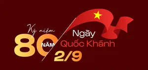 Mẫu banner kỷ niệm 80 năm ngày quốc khánh Việt Nam - File AI 075