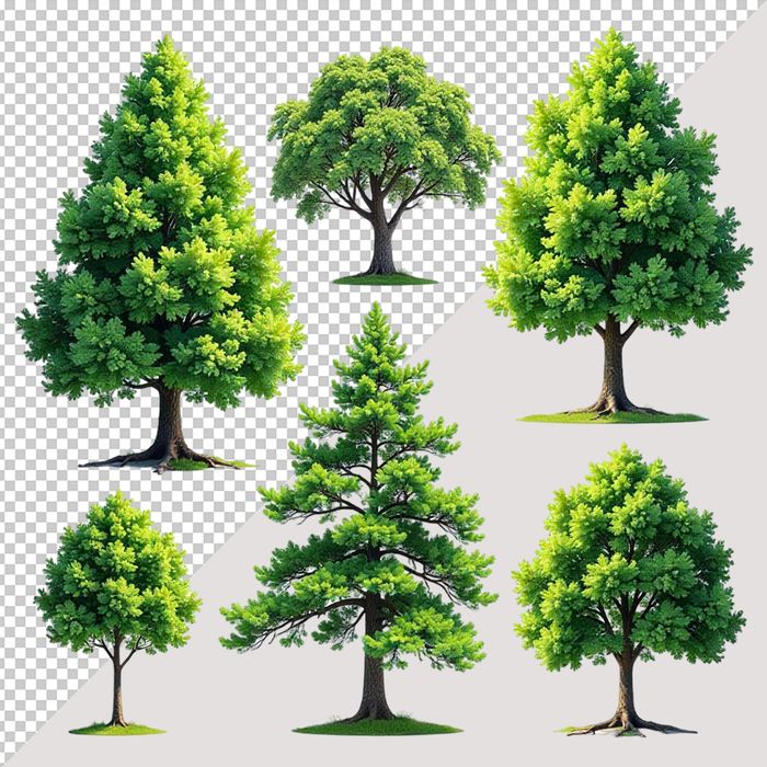 Ảnh cây xanh vector file PNG chất lượng cao - S028