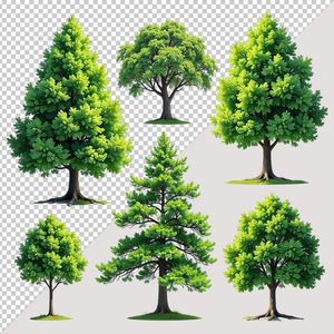 Ảnh cây xanh vector file PNG chất lượng cao - S028