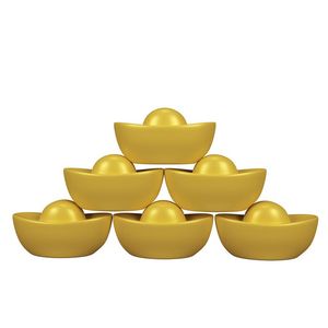 Ảnh 5 thỏi vàng sang trọng xếp chồng 3D chất lượng cao File số 068