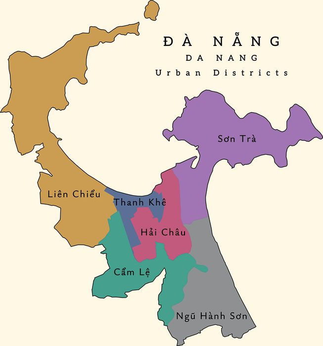 Bản đồ Bản đồ hành chính thành phố Đà Nẵng Vector - File ESP 2