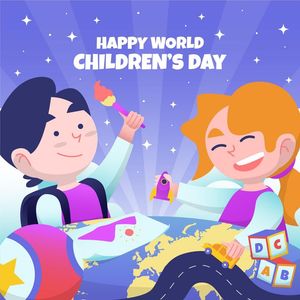Mẫu poster trẻ vui chơi mừng ngày lễ thiếu nhi - CR912