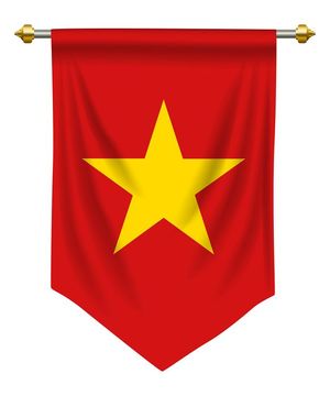 Ảnh cờ Việt Nam rủ vector mẫu số 195