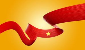 Ảnh dải cờ Việt Nam tung bay PNG mẫu số 125