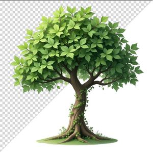 Ảnh cây xanh cổ thụ vector file PNG chất lương cao - S074