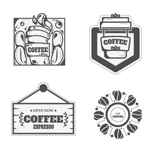 Ảnh minh họa logo quán cà phê file AI - 030