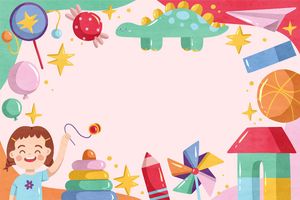 Mẫu background trẻ em vui chơi hóa trang ngày lễ của trẻ vector - CR870