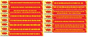 Băng rôn đai hội đại biểu đảng toàn quốc file corel 0015