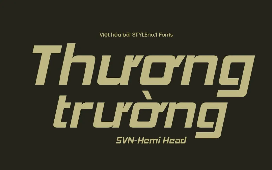 Font chữ cứng cáp SVN-Hemi Head Việt hóa