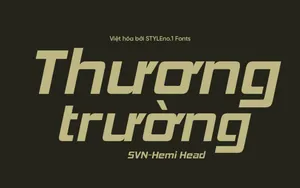 Font chữ cứng cáp SVN-Hemi Head Việt hóa