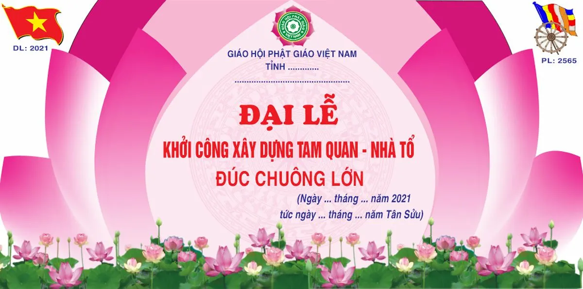 Mẫu sân khấu khởi công xây dựng chùa, đúc chuông File Corel 0016