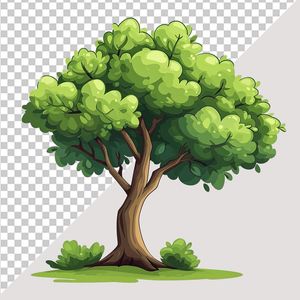 Ảnh cây xanh vector file PNG chất lượng cao - S023