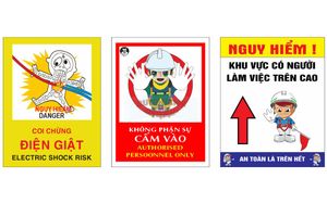 Biển coi chừng điện giật - không phận sự cấm vào File Corel