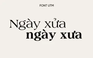 Font chữ UTM Americana – Cổ điển, Thanh lịch & Việt hóa đầy đủ