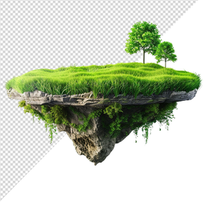 Ảnh khoảnh đất cỏ vector file PNG chất lượng cao - S034