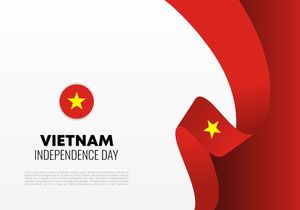 Ảnh background dải cờ Việt Nam uốn lượn vector mẫu số 180