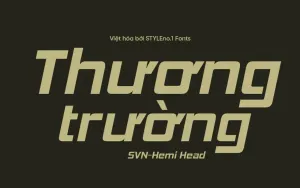 Font chữ cứng cáp, mạnh mẽ SVN-Hemi Head Việt hóa