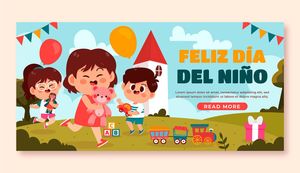 Mẫu banner website mừng ngày quốc tế thiếu nhi vector  CR589