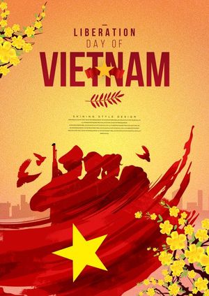 Poster  nắm tay quyết tâm, nền cờ Việt Nam mang đậm tinh thần dân tộc mừng ngày 2-9 PSD 33