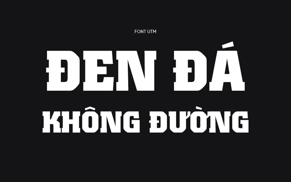 Font chữ cứng cáp UTM-Colossalis Việt hóa