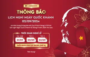 Banner thông báo nghỉ lễ ngày quốc khánh Việt Nam chân dung Bác Hồ vẽ tay - File AI 082