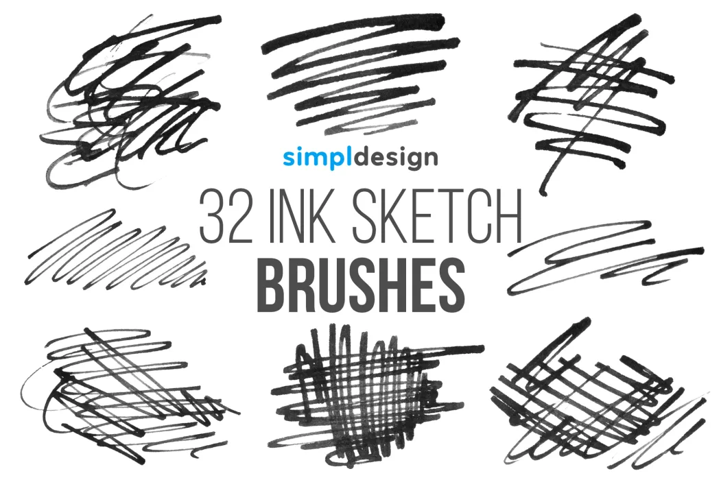 Bộ Brush 32 hiệu ứng cọ vẽ phách thảo cho photoshop