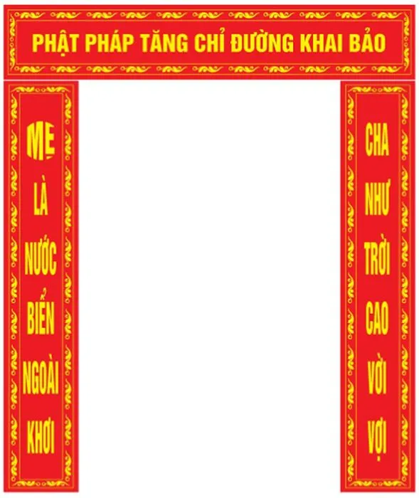 Mẫu cổng chào mừng đại lễ phật đản File Corel 0013
