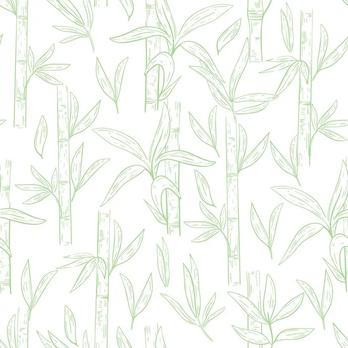 Mẫu pattern cây tre vẽ tay file AI 0562