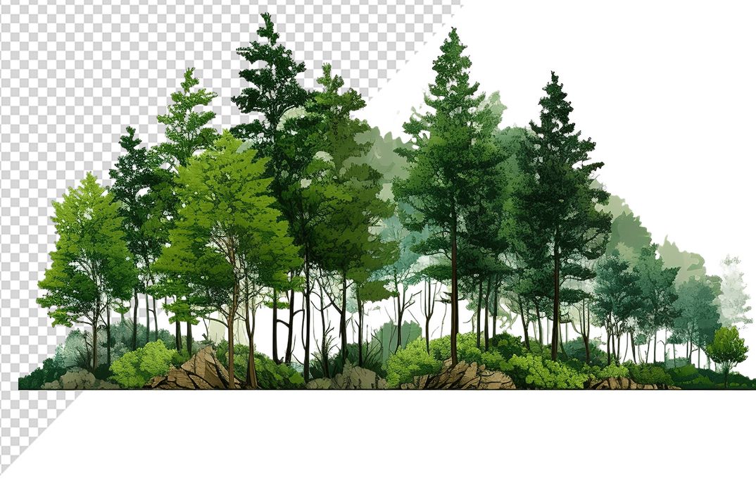 Ảnh dặng cây vector file PNG chất lượng cao - S043