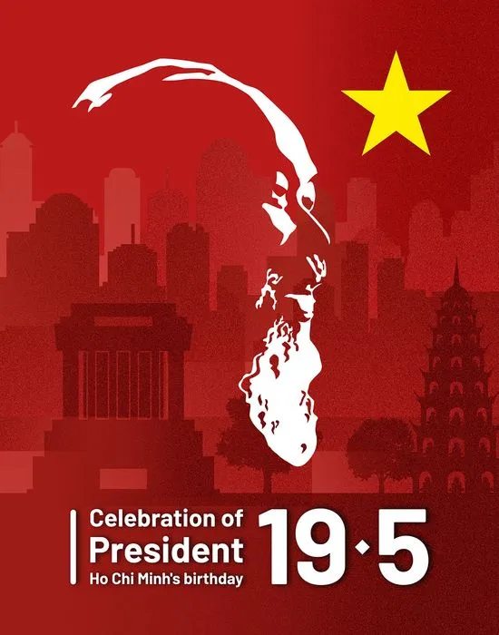 Poster kỷ niệm ngày sinh nhật Bác Hồ - File AI 020