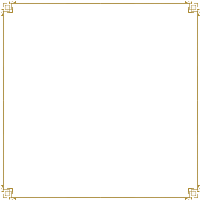 Mẫu khung hoa văn hình vuông cổ điển sang trọng vector file PNG 039