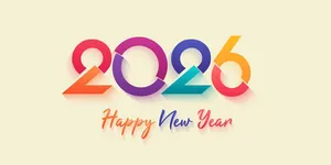 Số 2026 phong các tối giản file vector số 4