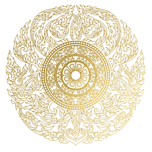 Mẫu khung hoa văn hình tròn màu vàng sang trọng vector file PNG 072