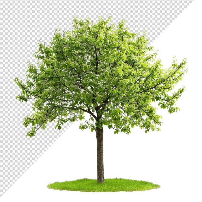 Ảnh cây xanh cổ thụ vector file PNG chất lương cao - S073