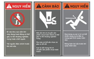 Biển cảnh báo nguy hiểm khu vực làm việc file vector coreldraw