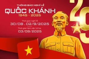 Banner thông báo nghỉ lễ ngày quốc khánh - ảnh chân dung Bác Hồ sang trọng - File AI 031