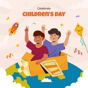 Mẫu poster trẻ em vui chơi mừng ngày lễ của trẻ - CR976