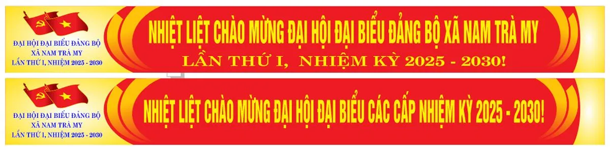 Băng rôn đai hội đại biểu đảng toàn quốc file corel 0013