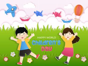 Ảnh banner trẻ em vui vẻ mừng ngày lễ của trẻ - CR1240
