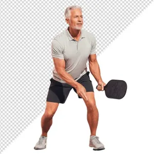Ảnh vận động viên môn pickleball chất lượng cao - File PNG 0017