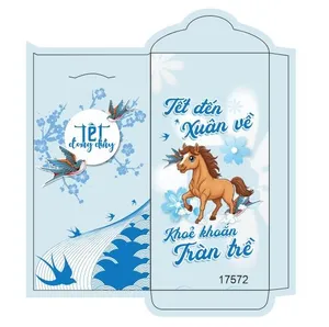 Lì Xì Tết 2026 Hình Ngựa - Phong Bao May Mắn Vector CDR