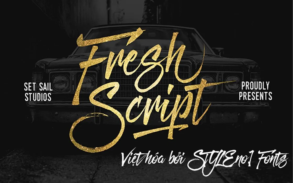 Font chữ mềm mại SVN-Fresh-Script Việt hóa