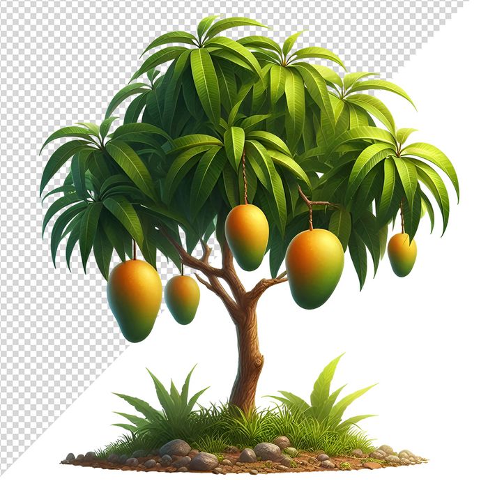 Ảnh cây xoài file PNG chất lương cao - S072