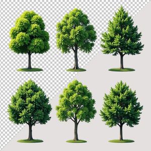 Ảnh cây xanh vector file PNG chất lượng cao - S029