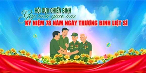 Background hội cựu chiến binh gặp mặt kỷ niệm 78 năm ngày thương binh liệt sĩ file corel