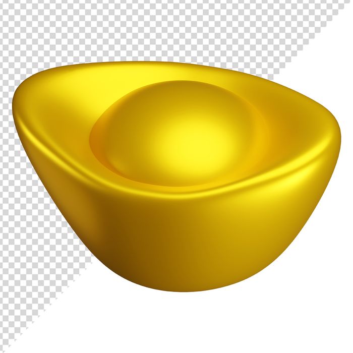Hình ảnh thỏi vàng vector chất lượng cao 3D File CR 009