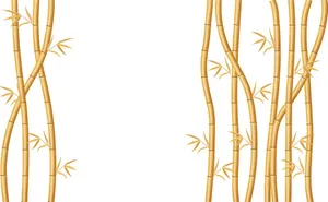 Mẫu backgroud cây tre màu vàng vector file AI 101
