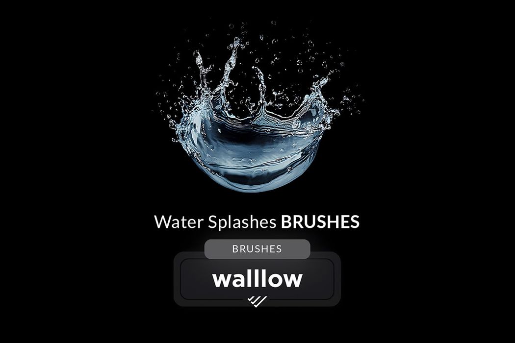 Bộ Brush 12 cọ hiệu ứng nước tung tóe chân thật cho photoshop